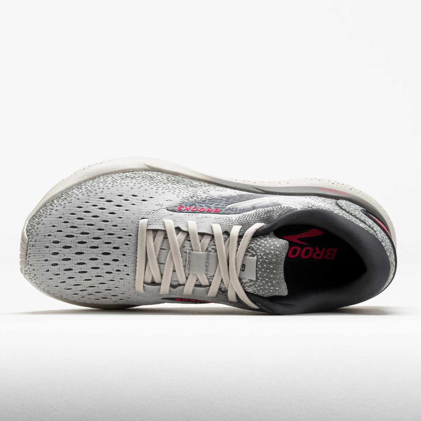 Brooks Ghost 16 Womens Grey/Gargoyle/Pink - Image 3