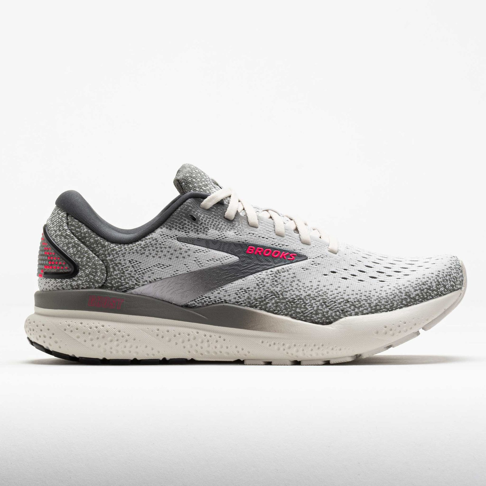 Brooks Ghost 16 Womens Grey/Gargoyle/Pink