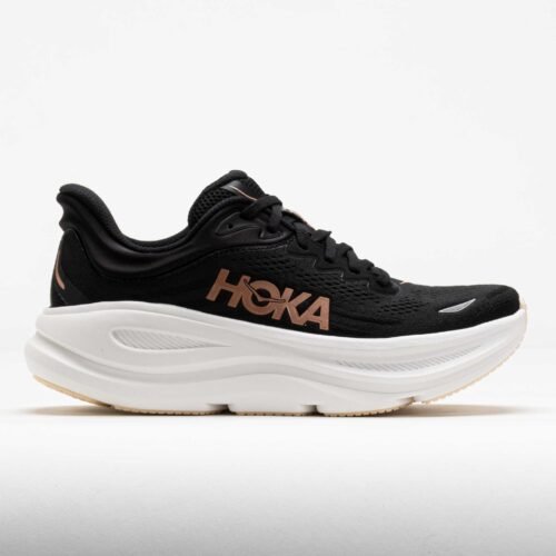 HOKA Bondi 9 Womens Black/Rose Gold