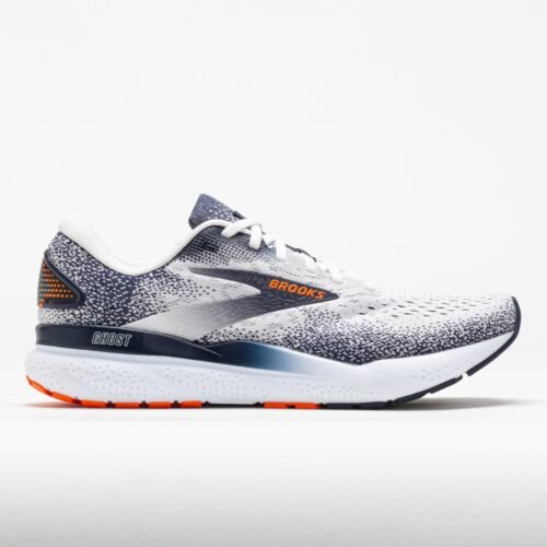 Brooks Ghost 16 Mens White/Peacoat/Orange
