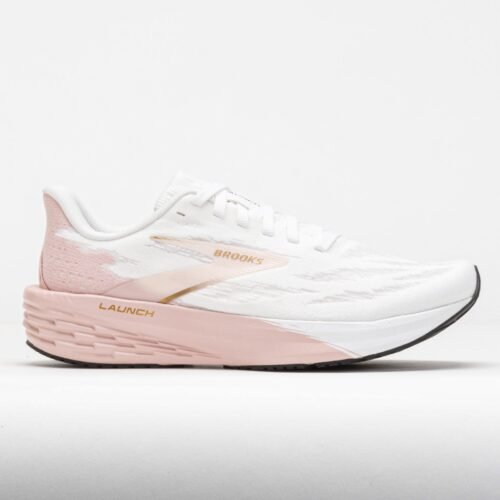 Brooks Launch 11 Womens White/Gold/Pink