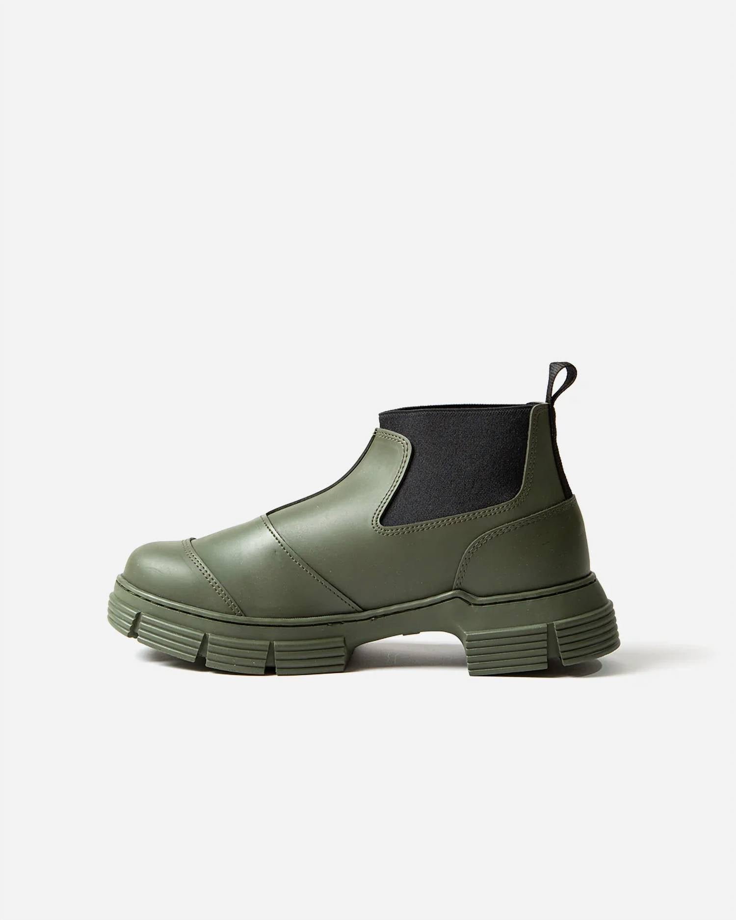 Ganni - WOMEN'S RECYCLED RUBBER CROP CITY BOOT - Image 4