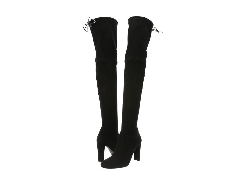 Stuart Weitzman Highland Black Suede Over-the-Knee Boots - Image 3