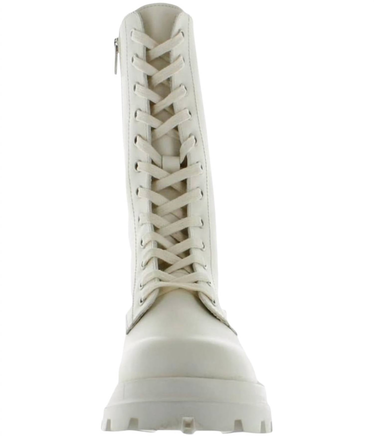 Steve Madden - Women's Ebba Leather Combat Boots - Image 3