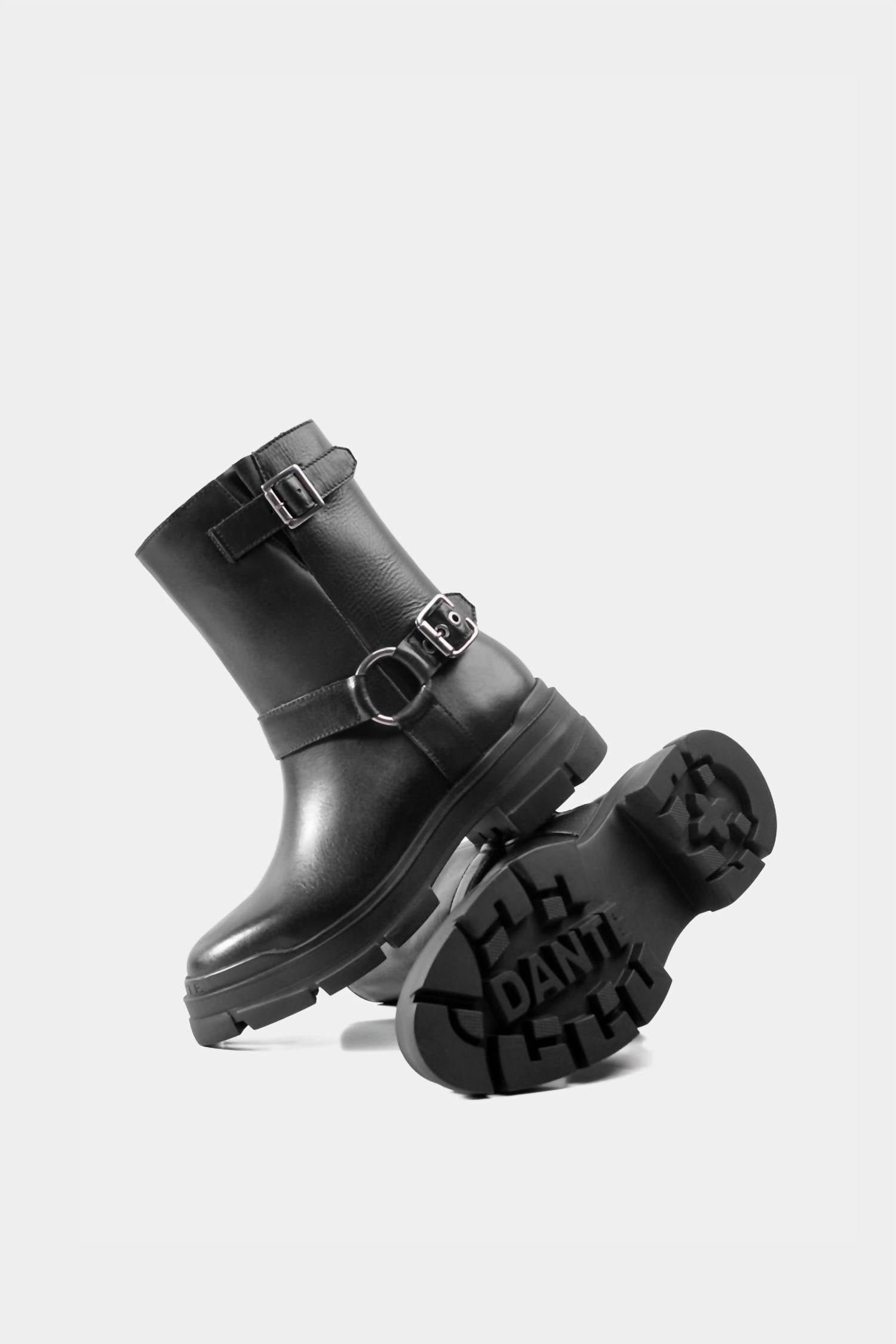 Dante Shoes - Women's Leather Combat Boots - Image 4