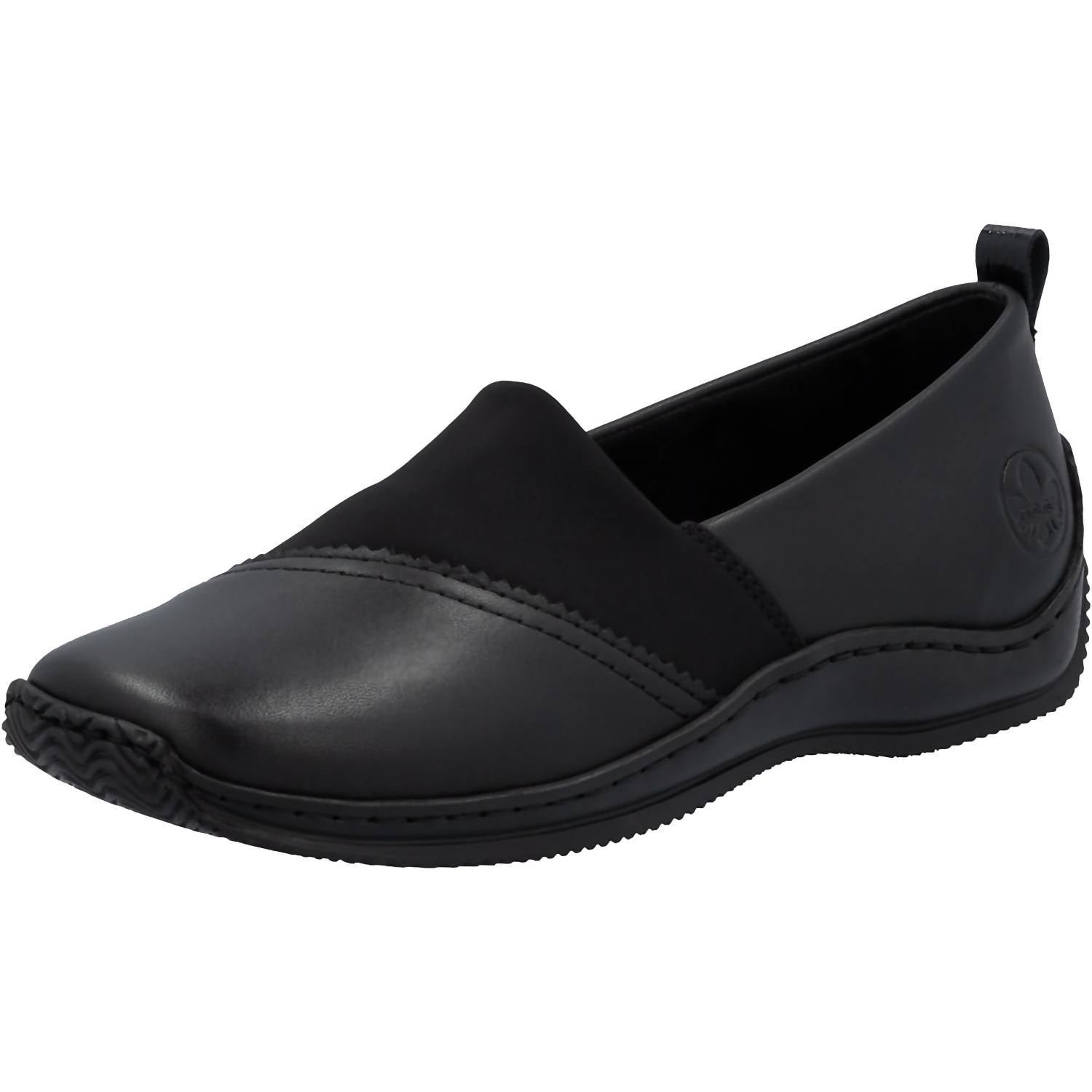 Rieker - Women's Stretch Leather Casual Slip Ons Shoes - Image 3
