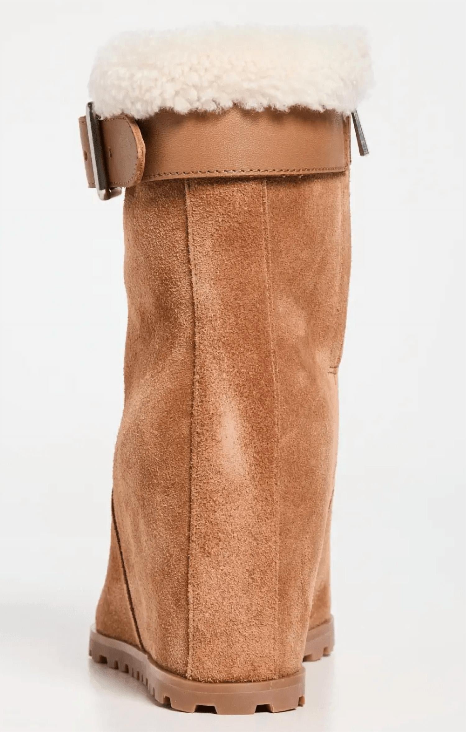 Simkhai - Women's Avery Shearling Wedge Ankle Boot - Image 2