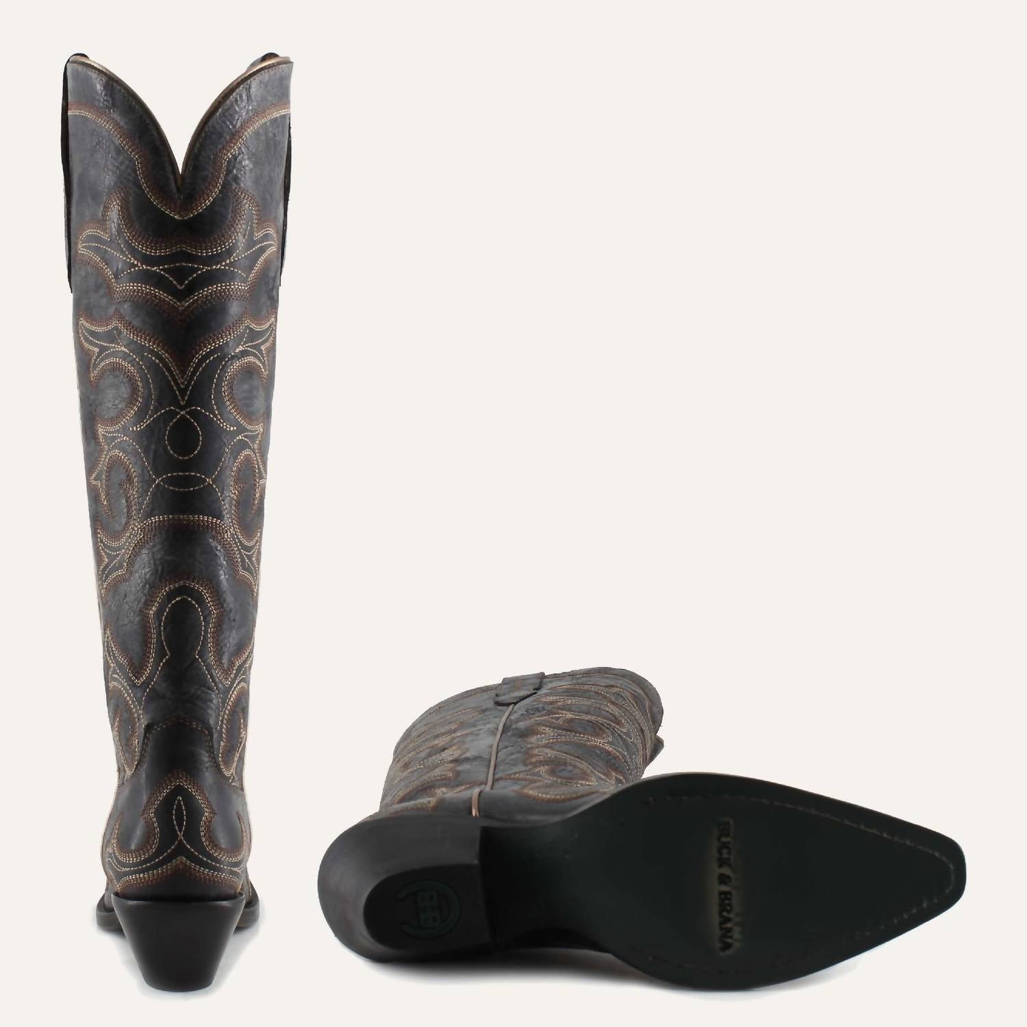 Buck & Brana - Olivia Leather Cowgirl Boots - Image 5