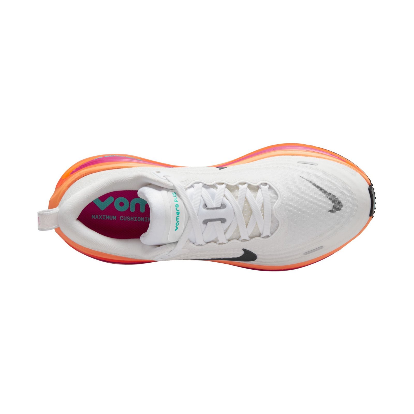 Women's Vomero Plus (104 - White/Black-Fire Pink-Hyper Crimson) - Image 7
