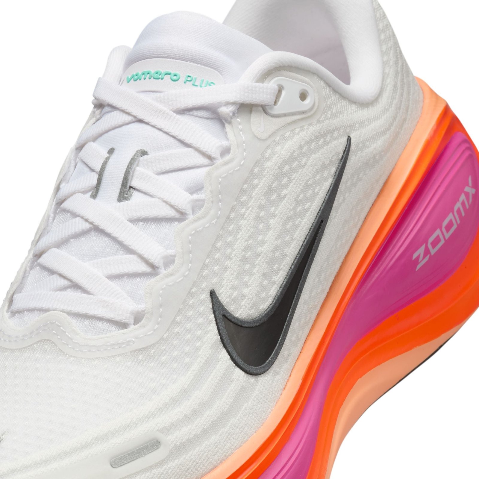 Women's Vomero Plus (104 - White/Black-Fire Pink-Hyper Crimson) - Image 4