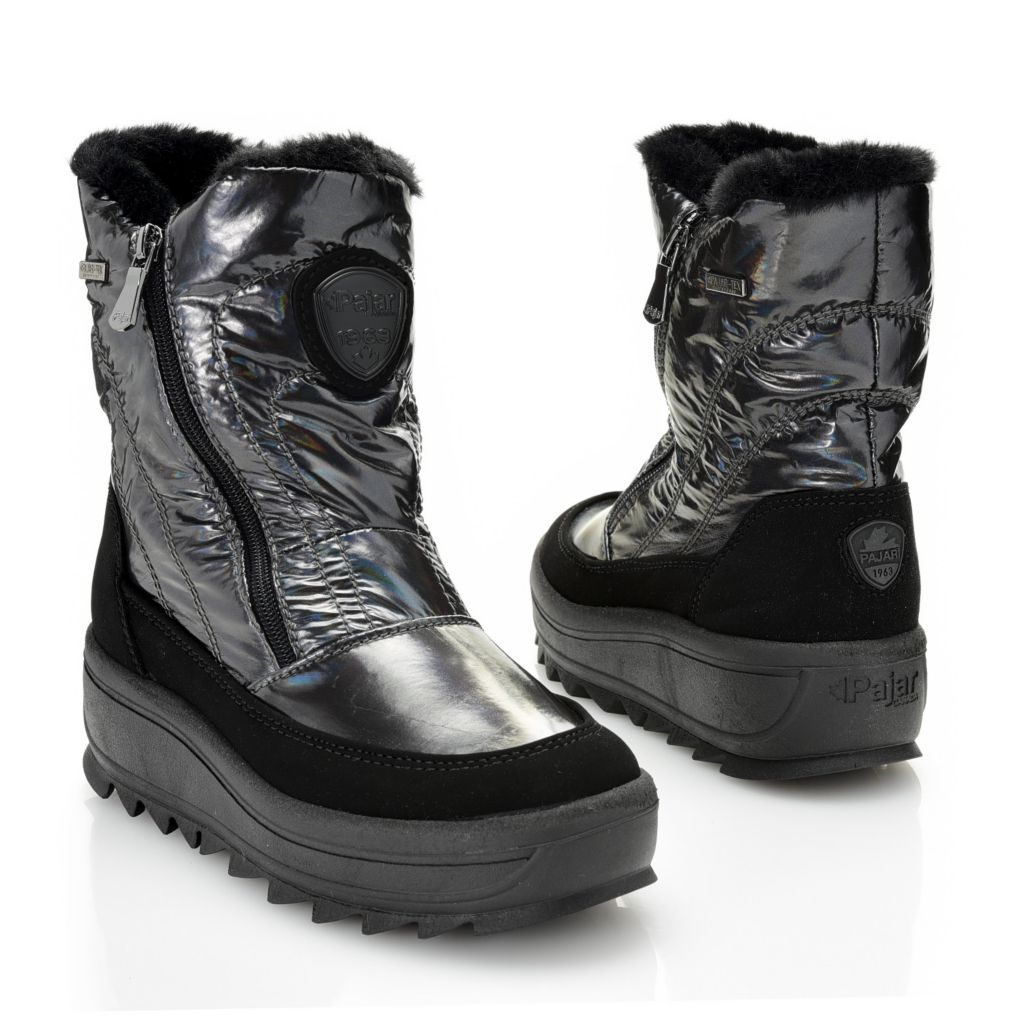 Pajar Canada Tanita Side Zip Wedge Ankle Boots