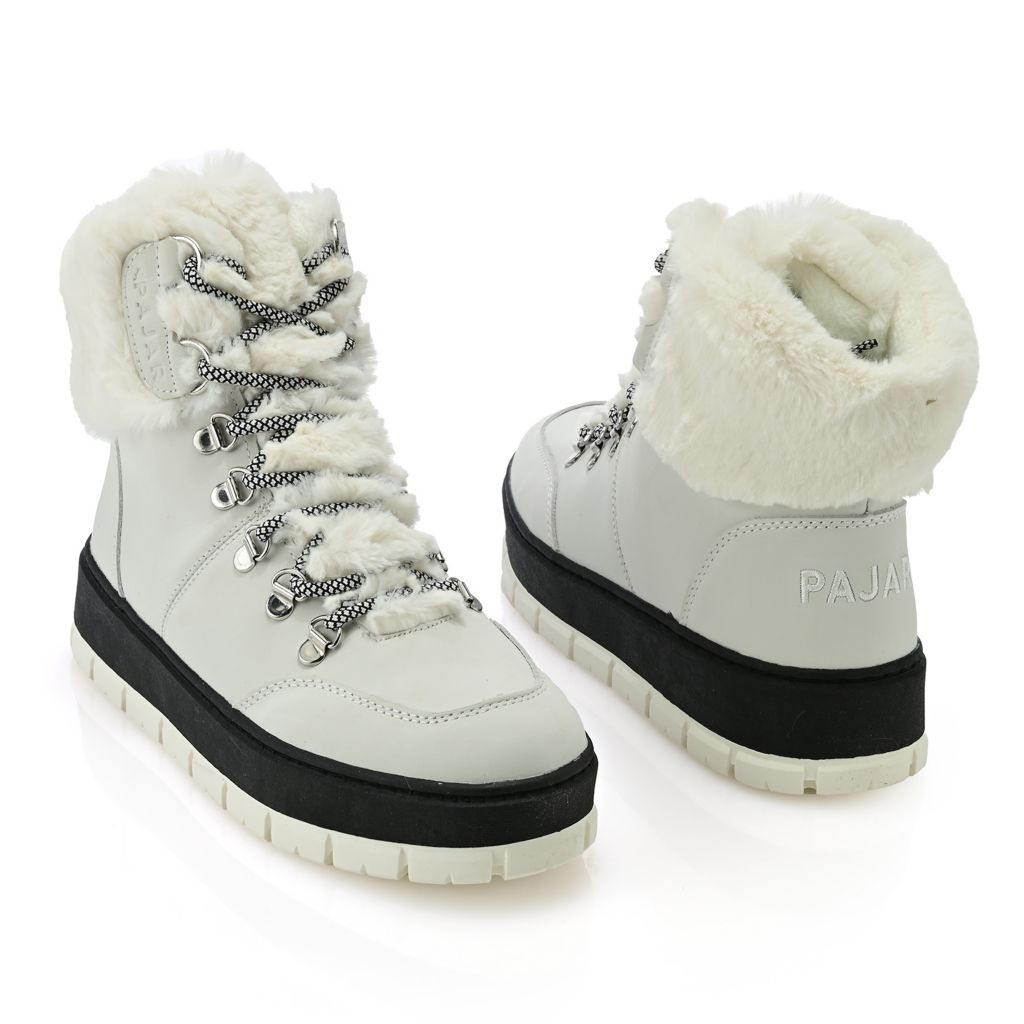 Pajar Canada Chalet Faux Fur Trimmed Leather Boots