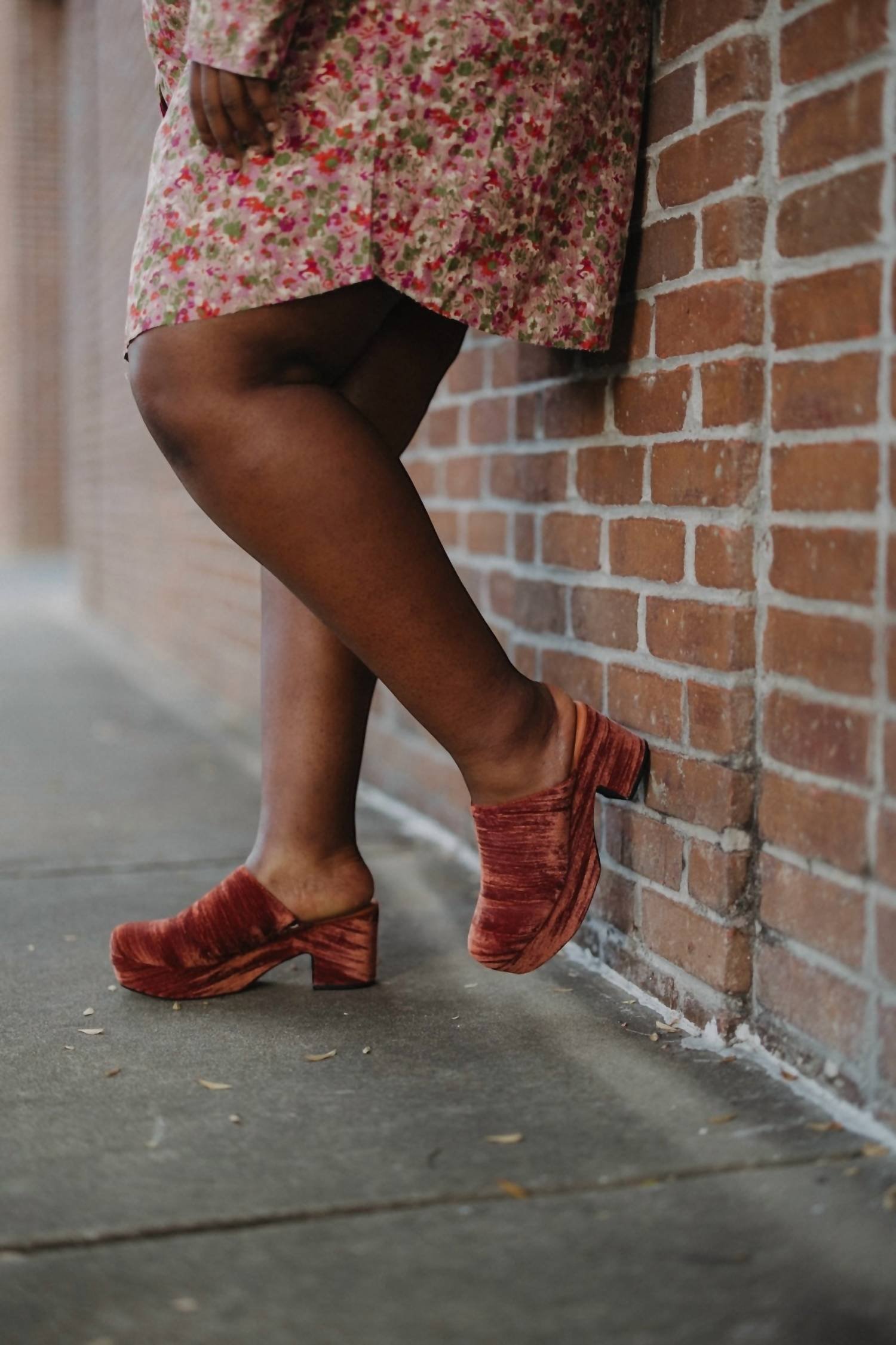 Chocolat Blu - Women's Ginette Velvet Upper Clog - Image 4