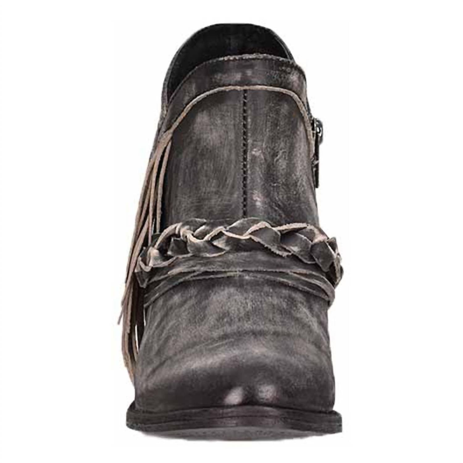 Corral - Women's Zipper & Woven Round Toe Bootie - Image 3