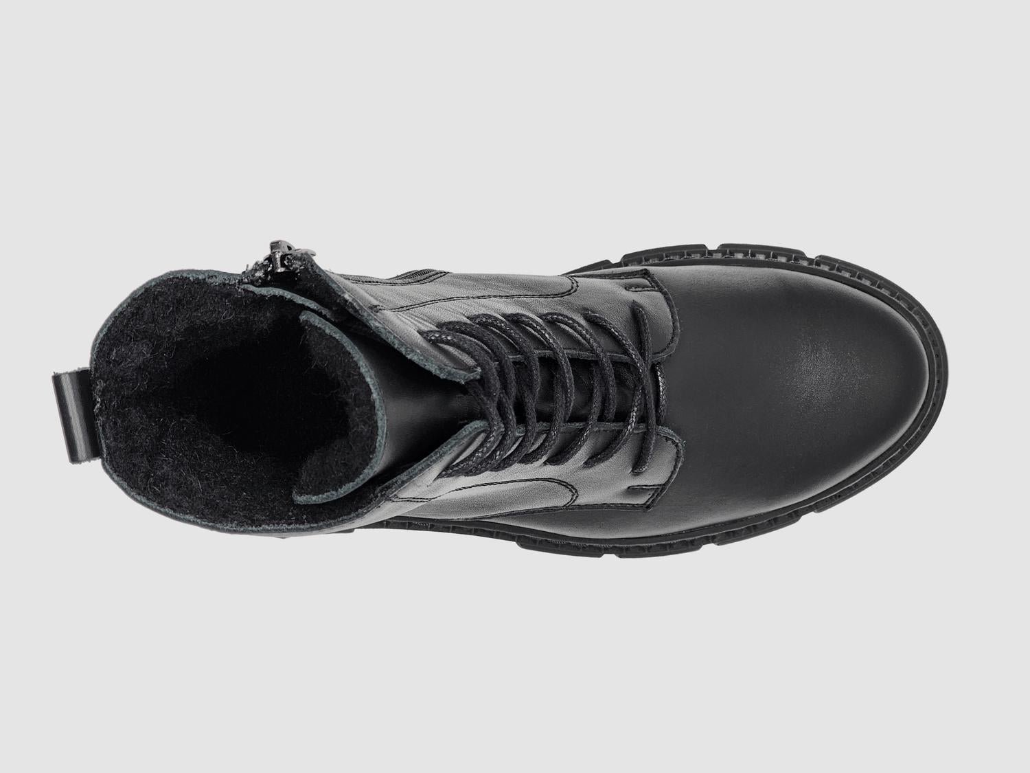 Helios - Women's Hebe Fur-lined Zip-up Leather Boots - Image 5