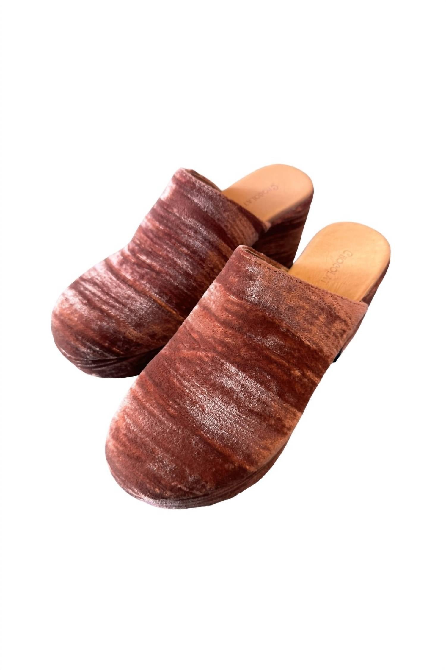 Chocolat Blu - Women's Ginette Velvet Upper Clog - Image 3